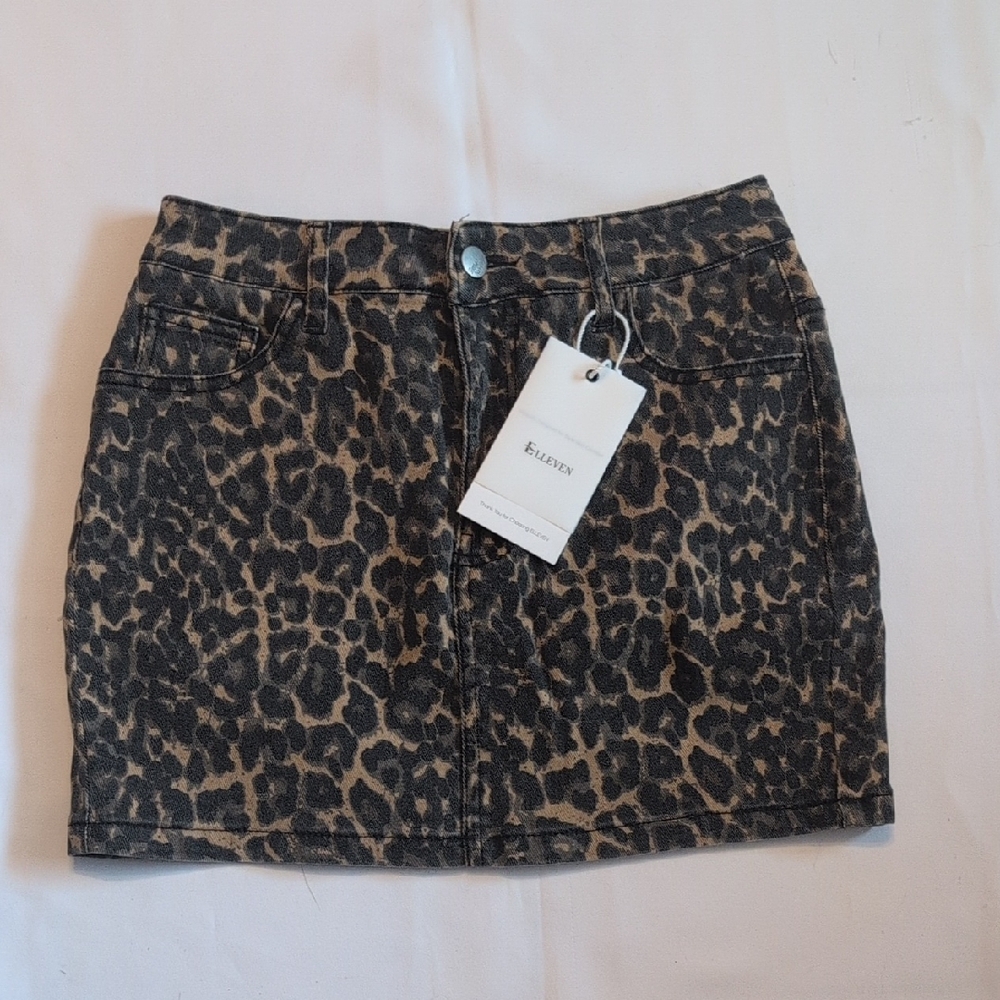 Elleven Leopard Print Skirt